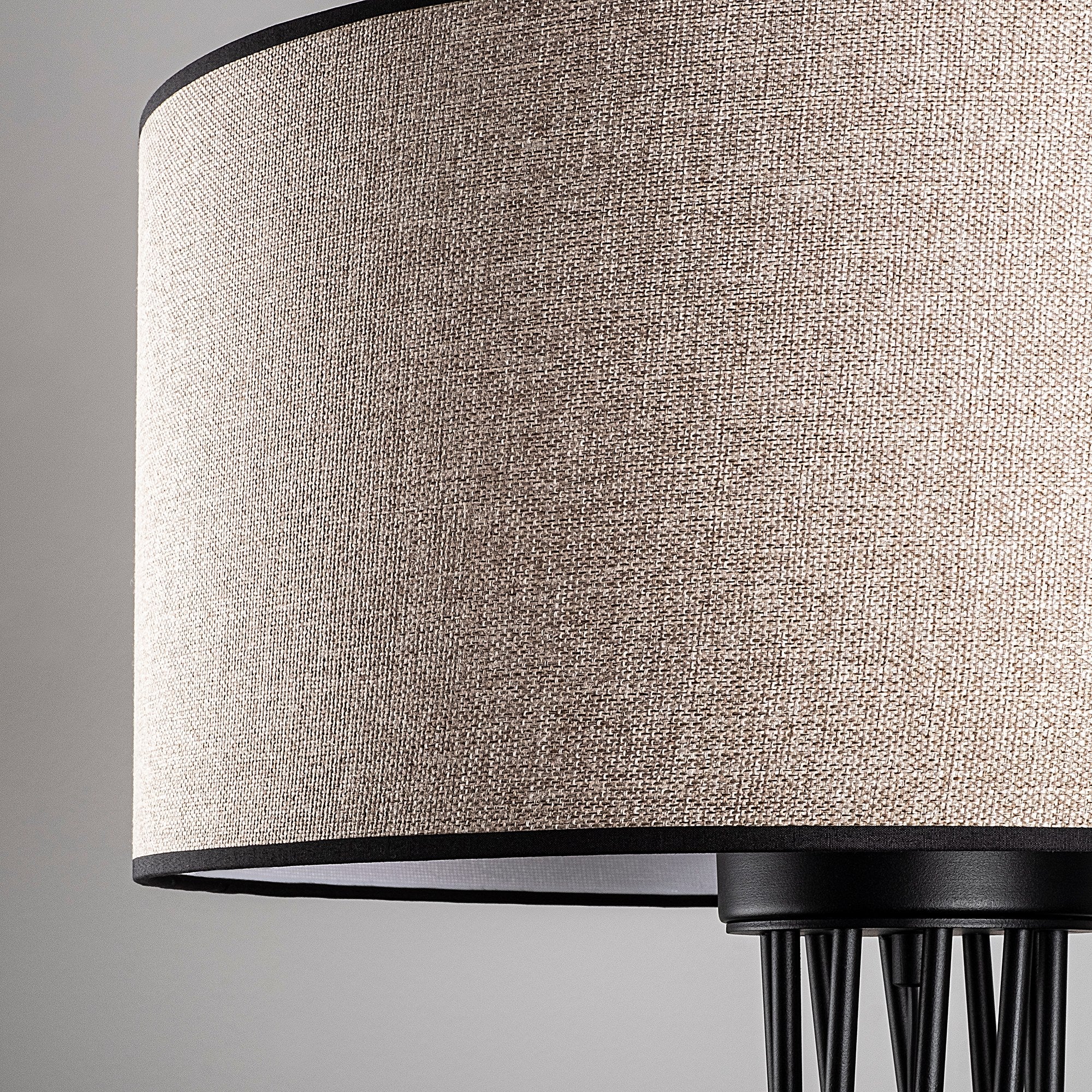 Candeeiro de Pé branca elegante, corpo de metal, 50 cm de largura x 175 cm de altura | IP20, soquete E27, 40 W máx., cabo de 200 cm | Iluminação elegante para espaços modernos