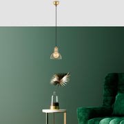 Candeeiro de Teto elegante em ouro brilhante, corpo de metal, altura ajustável, 17 x 17 x 114 cm | Soquete E27, máx. 40 W | Design moderno e glamouroso para casa e escritório