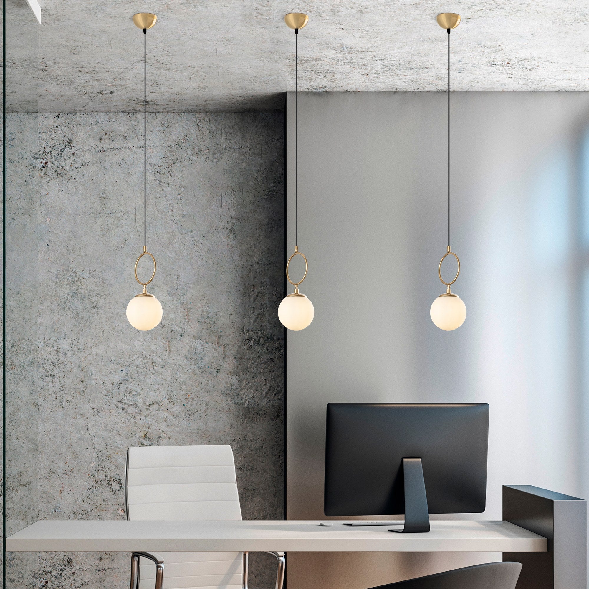 Candeeiro de Teto elegante de ouro, corpo de metal, 15 cm de largura, altura ajustável (41-127 cm), IP20, soquete E14, perfeito para salas de estar e jantar modernas