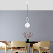 Candeeiro de Teto branco elegante, corpo de metal, 15 cm de largura, altura ajustável (41-127 cm), IP20, soquete E14, perfeito para decoração moderna e soluções de iluminação