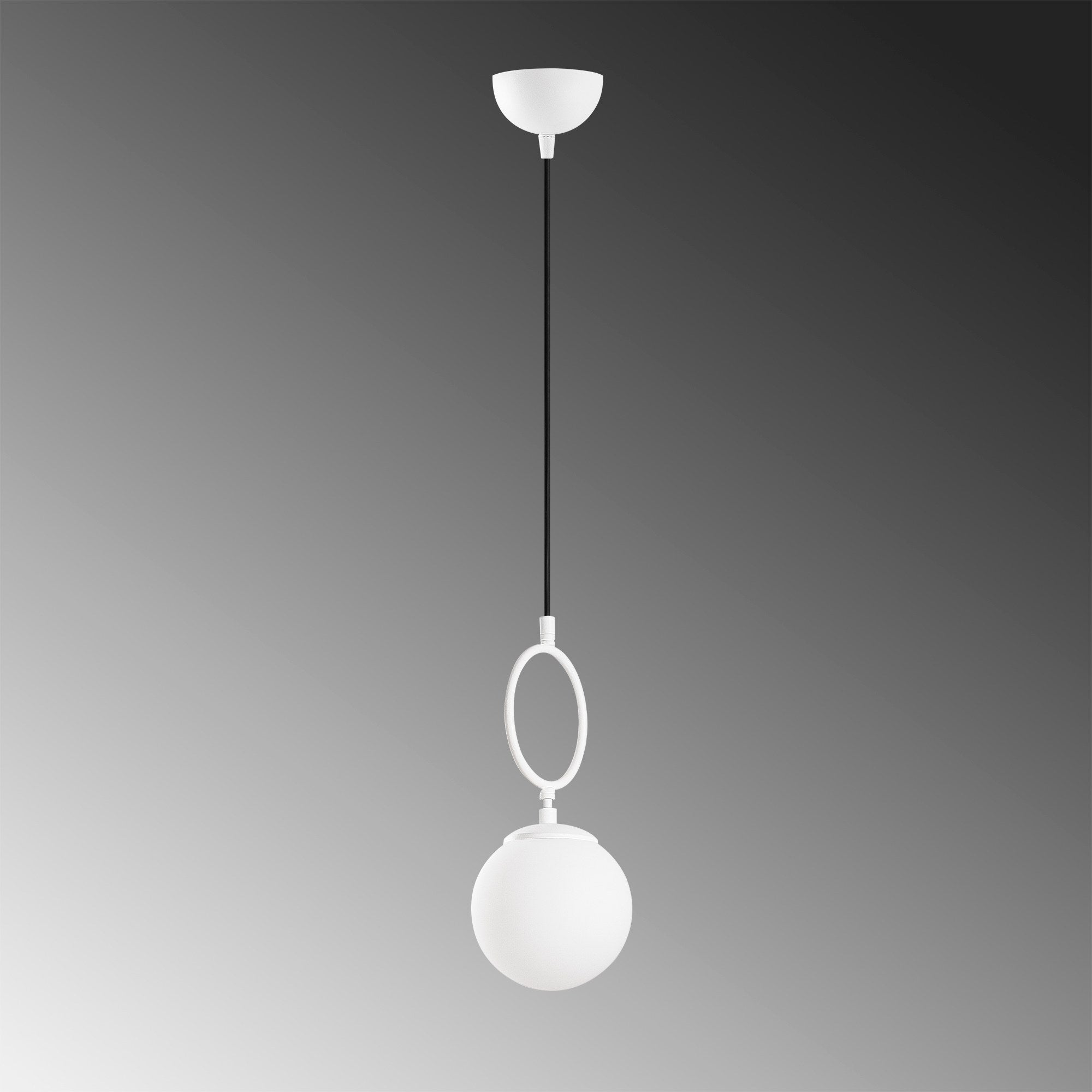 Candeeiro de Teto branco elegante, corpo de metal, 15 cm de largura, altura ajustável (41-127 cm), IP20, soquete E14, perfeito para decoração moderna e soluções de iluminação