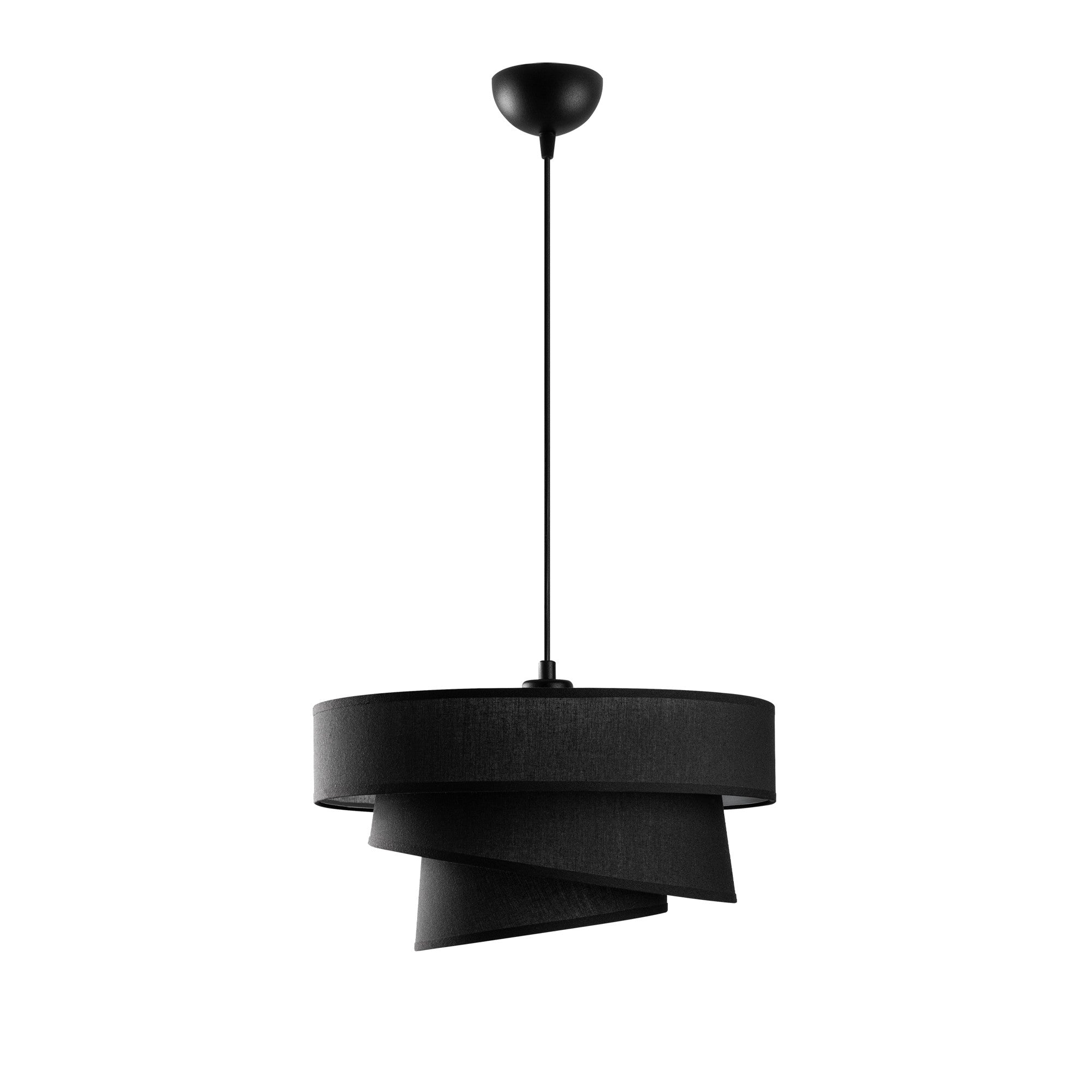 Candeeiro de Teto – 30-120 cm – Preto – Metal