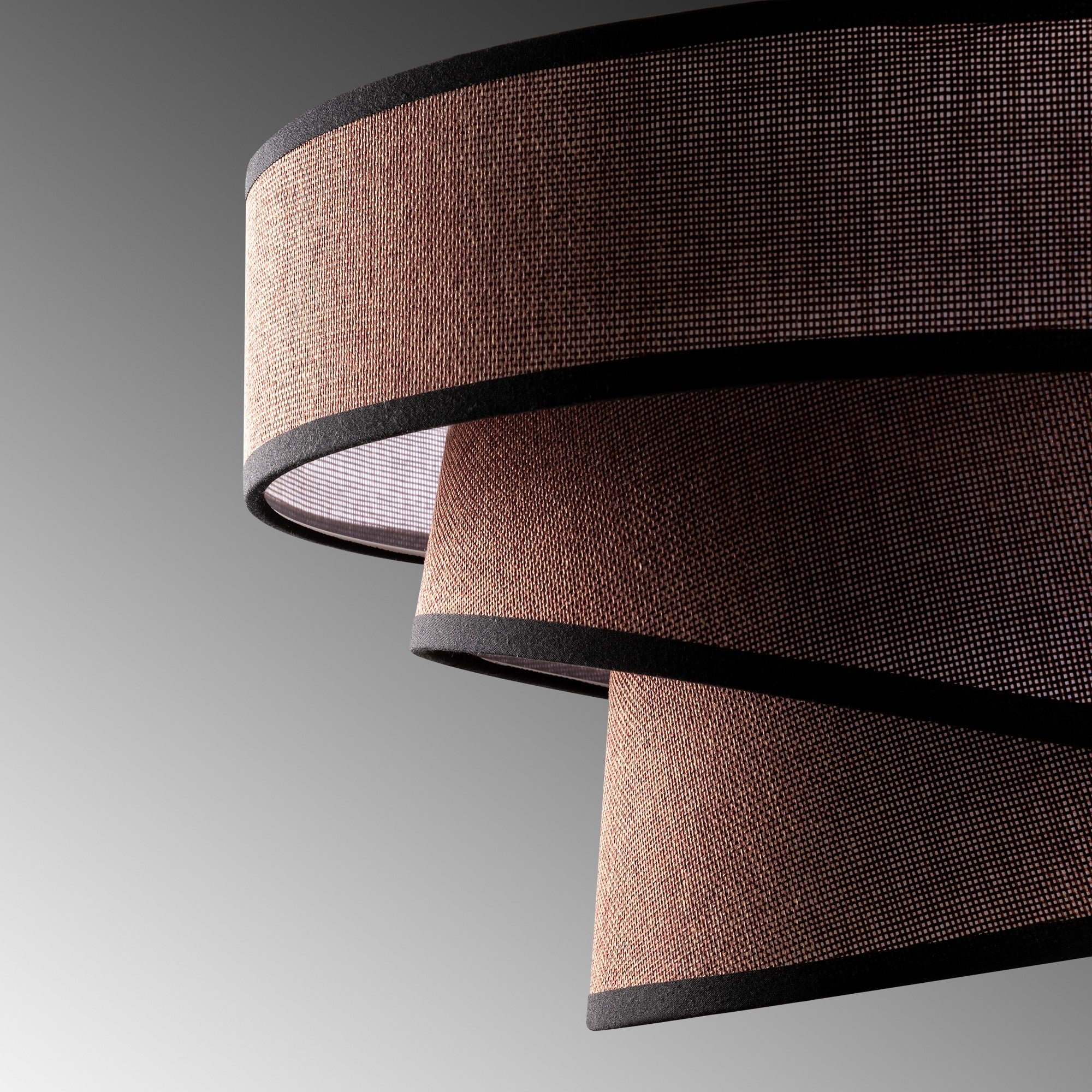 Candeeiro de Teto – altura ajustável – castanho escuro – metal