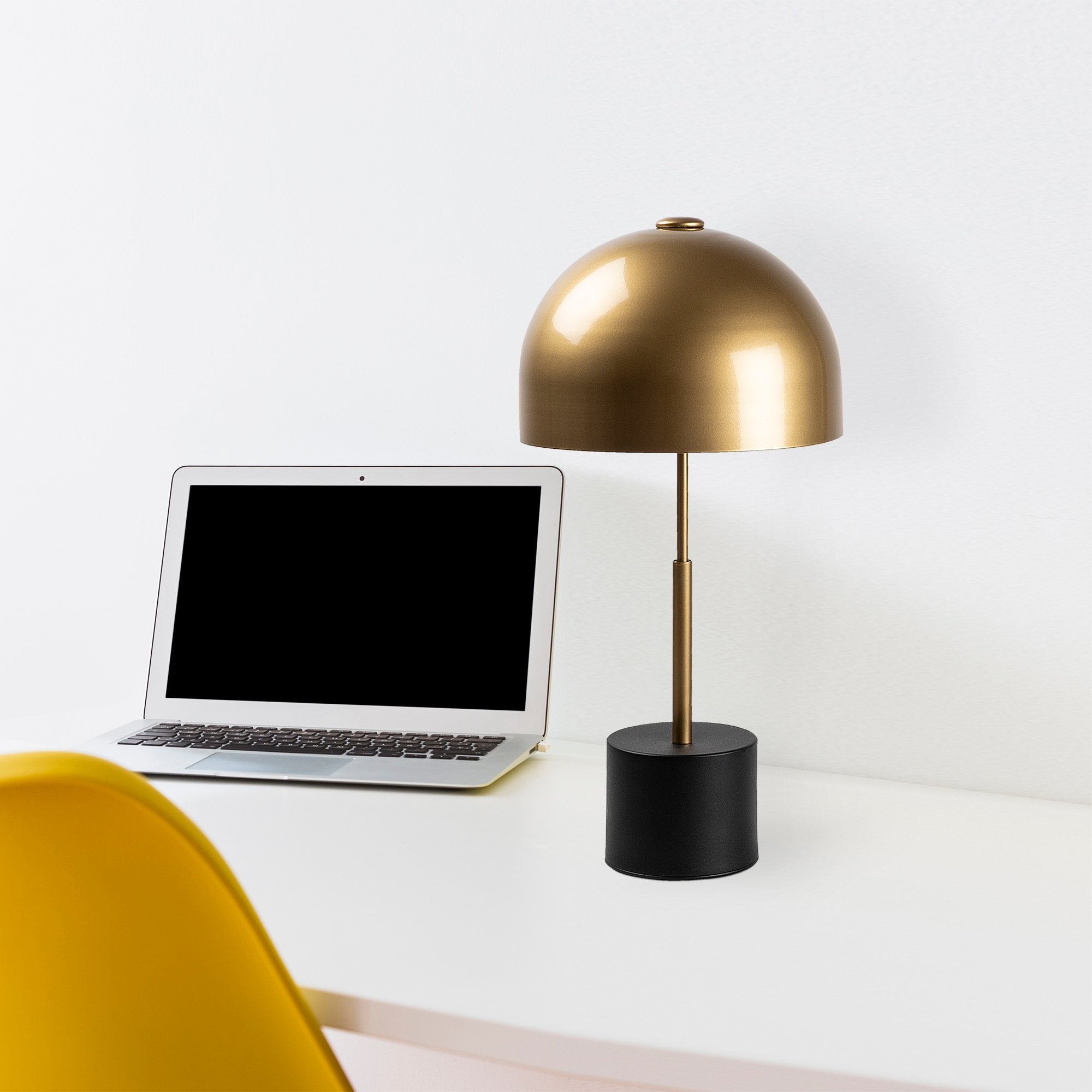 Candeeiro de Mesa Moderna com Corpo em Metal, Acabamento Preto e Antigo, 26 x 26 x 53 cm | Soquete E14, 40 W Máx., Cabo de 200 cm | Design Elegante, Glamouroso e Escandinavo