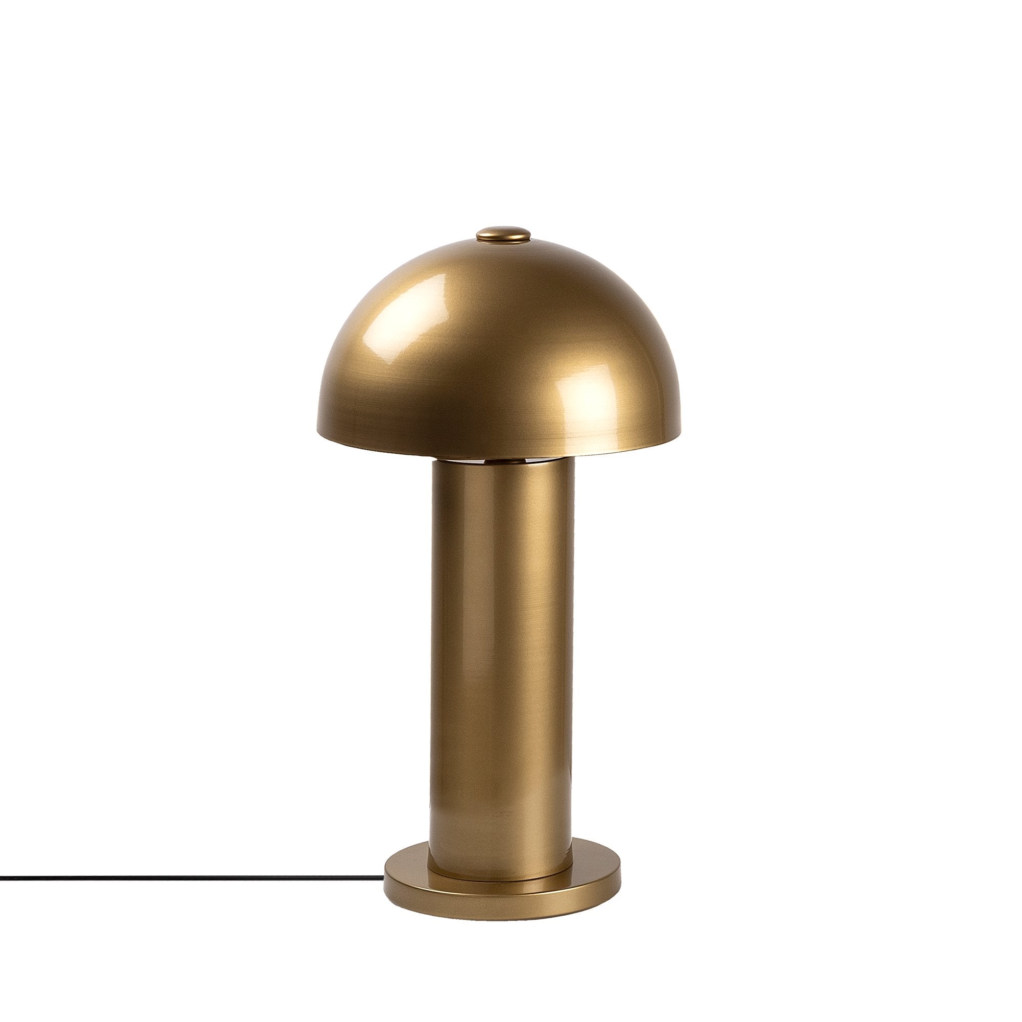Candeeiro de Mesa Elegante Dourada, Corpo em Metal, 26 x 26 x 49 cm | IP20, Soquete E14, 40 W Máx. | Design Escandinavo Moderno para Decoração de Casa e Escritório