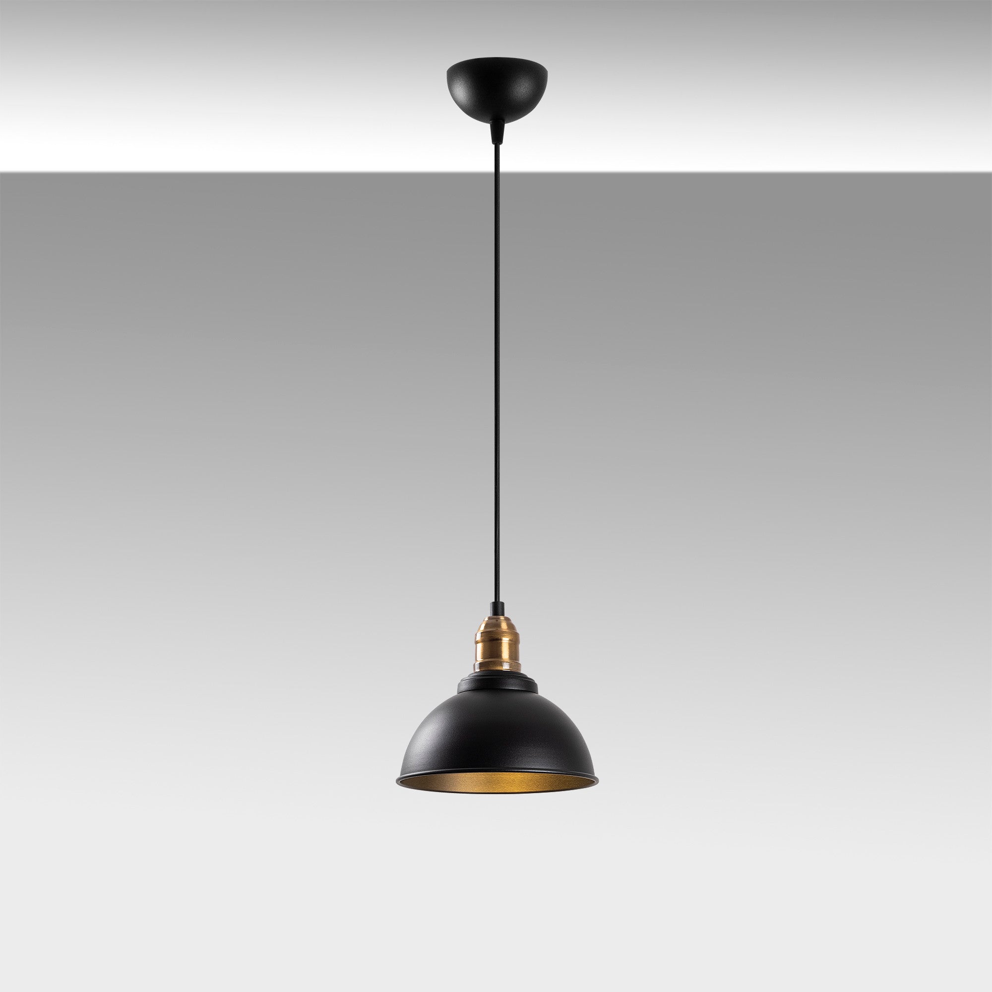 Candeeiro de Teto boêmio estiloso, corpo de metal, acabamento preto e antigo, 21x21 cm, altura ajustável de 36 a 116 cm, soquete E27, perfeito para decoração industrial e escandinava