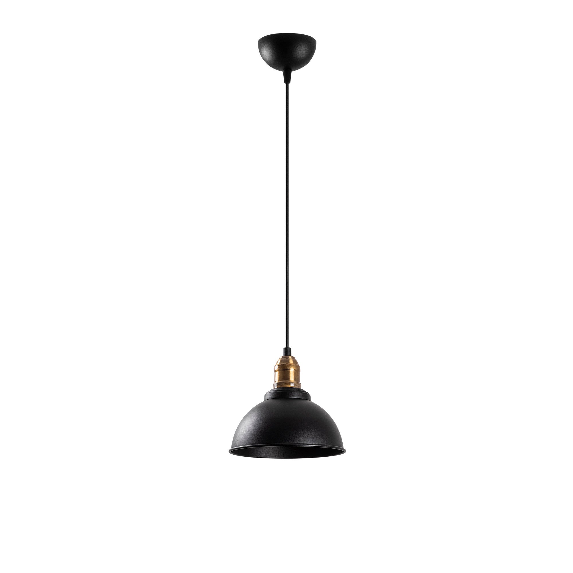 Candeeiro de Teto boêmio estiloso, corpo de metal, acabamento preto e antigo, 21x21 cm, altura ajustável de 36 a 116 cm, soquete E27, perfeito para decoração industrial e escandinava