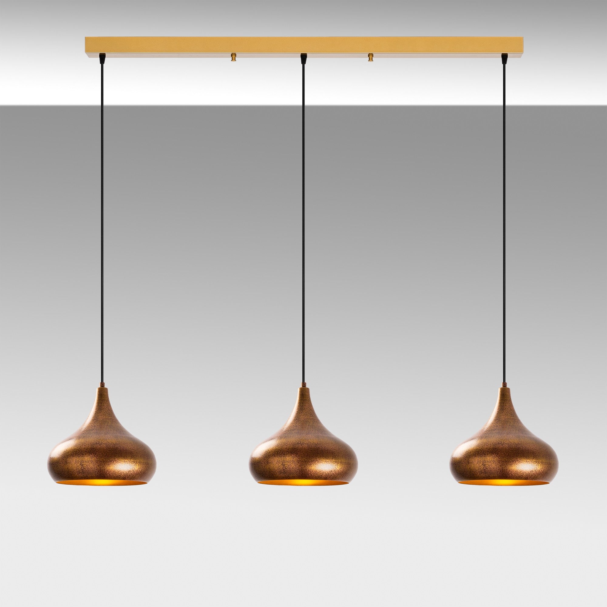 Candeeiro de Teto – 140 x 30 x 126 cm – Vintage – Metal