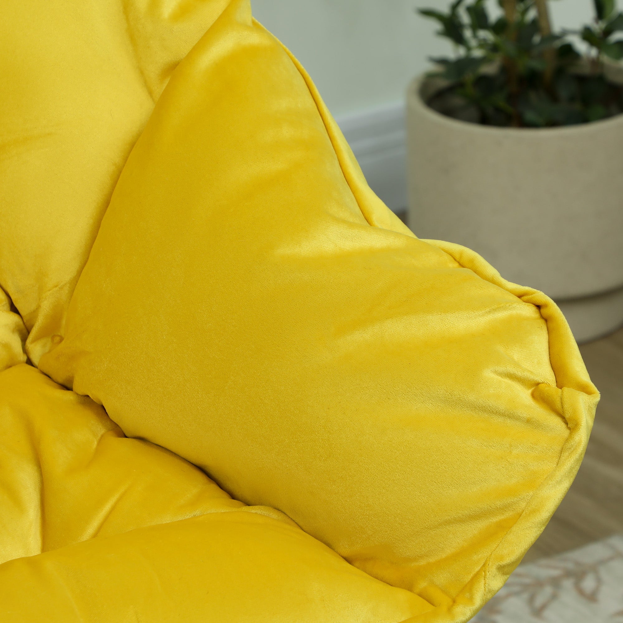 Poltrona Relax Sala de Estar 80x78x100 cm Amarelo