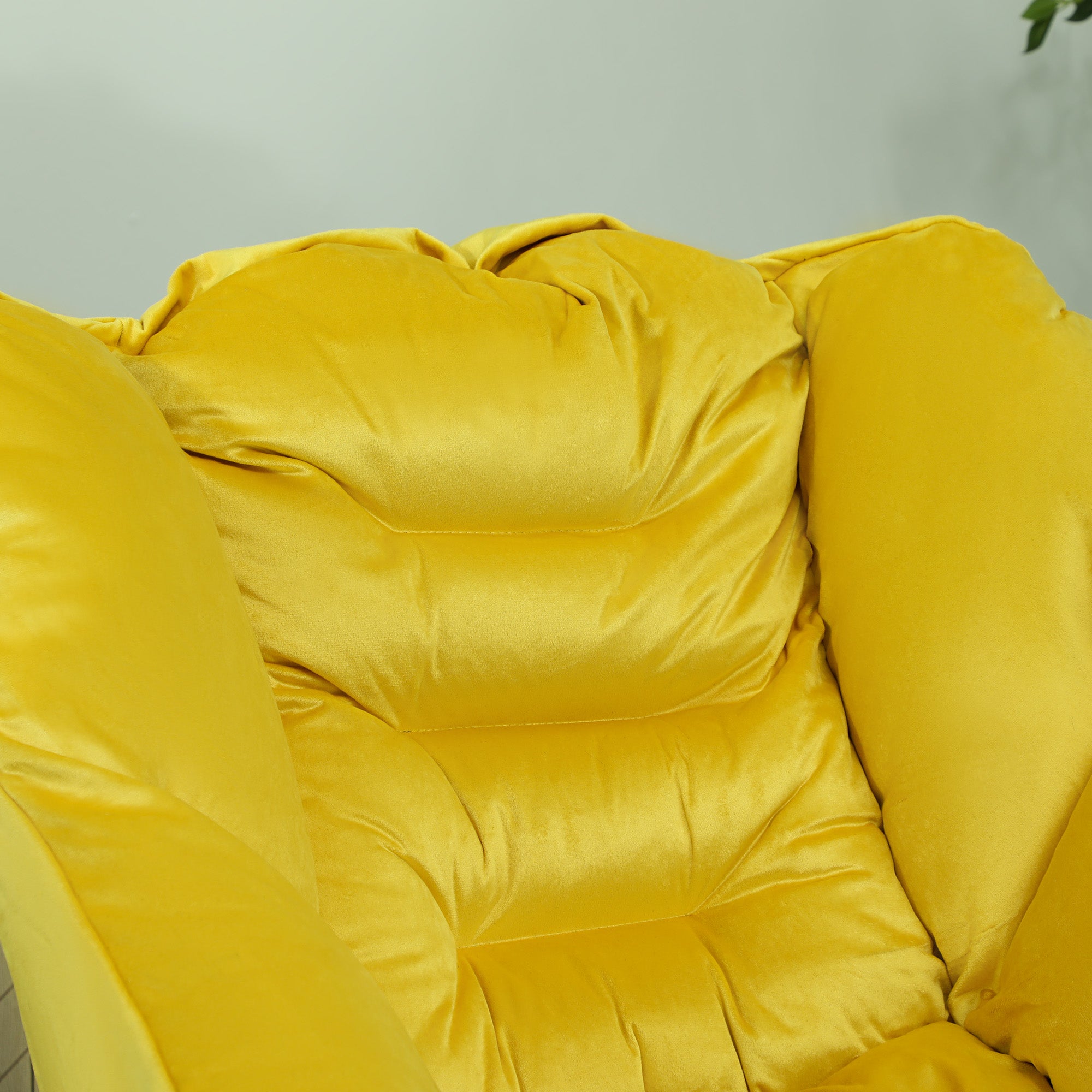 Poltrona Relax Sala de Estar 80x78x100 cm Amarelo