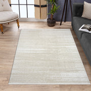 Alcatifa – 120 x 170 cm – Branco e Bege – 100% poliéster