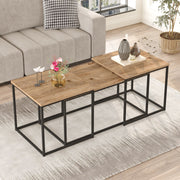 Mesa de Centro Atlantic Pine - Conjunto 3 Peças em Melamina Resistente