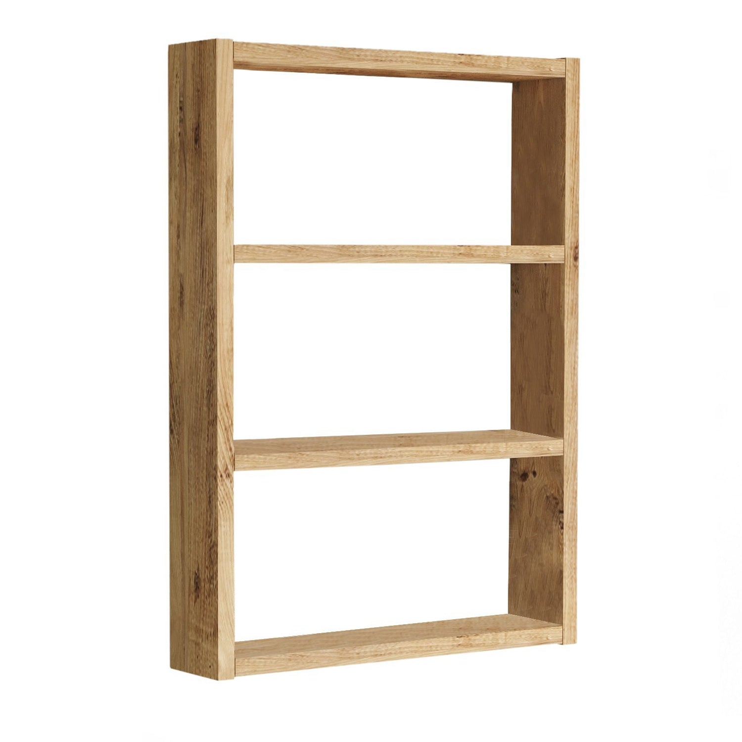 Prateleira de parede moderna, pinho atlântico, 43,2 x 60 x 9 cm | Painel de partículas 100% revestido com melamina, 18 mm de espessura | Elegante e funcional para decoração rústica e escandinava