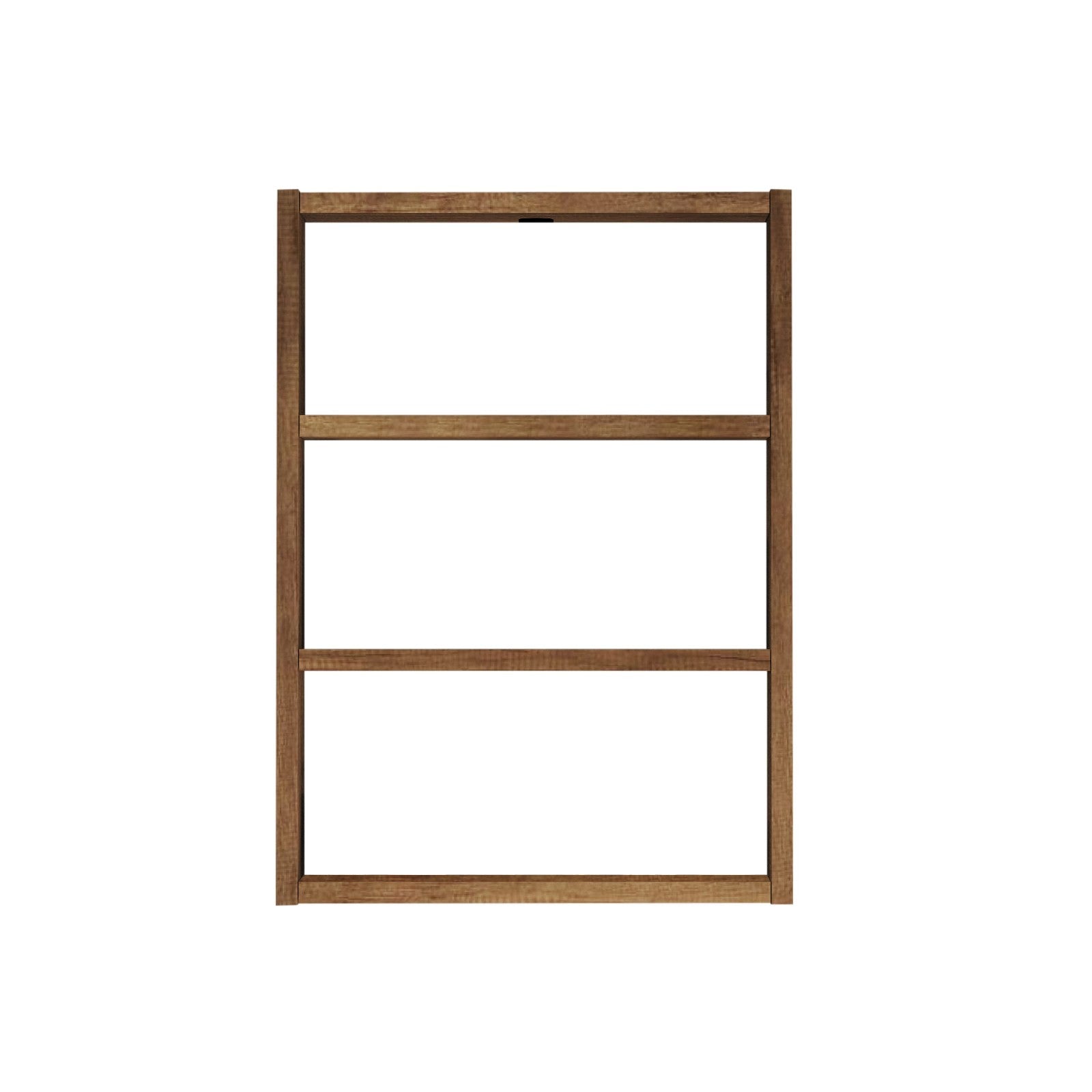 Prateleira de parede moderna em nogueira, 43,2 x 60 x 9 cm | Painel de partículas 100% revestido em melamina, 18 mm de espessura | Armazenamento elegante para decoração rústica e escandinava