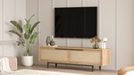 Móvel de TV – 160 cm x 45,1 cm x 35,5 cm – Nogueira e Carvalho – Melamina
