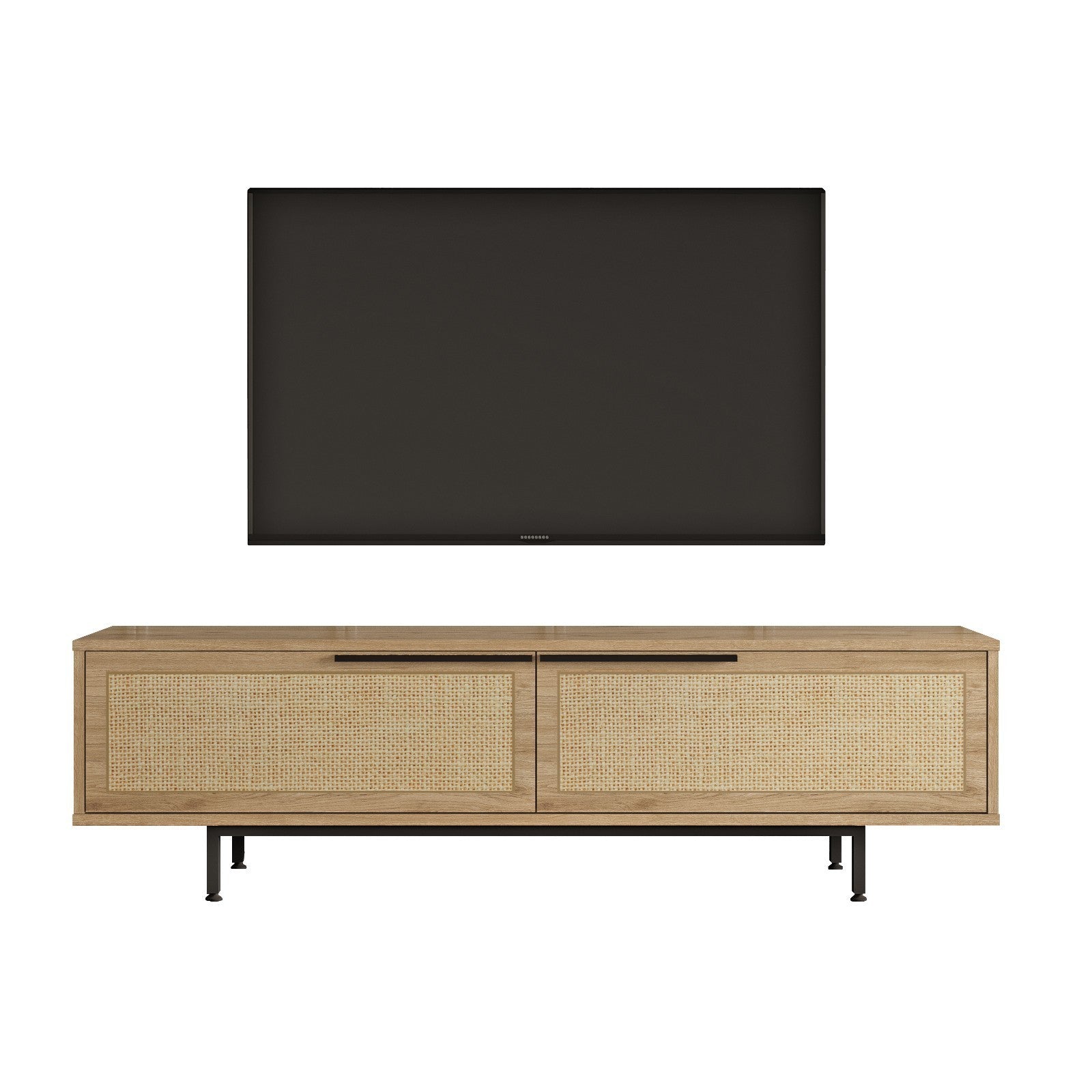 Móvel de TV – 160 cm x 45,1 cm x 35,5 cm – Nogueira e Carvalho – Melamina