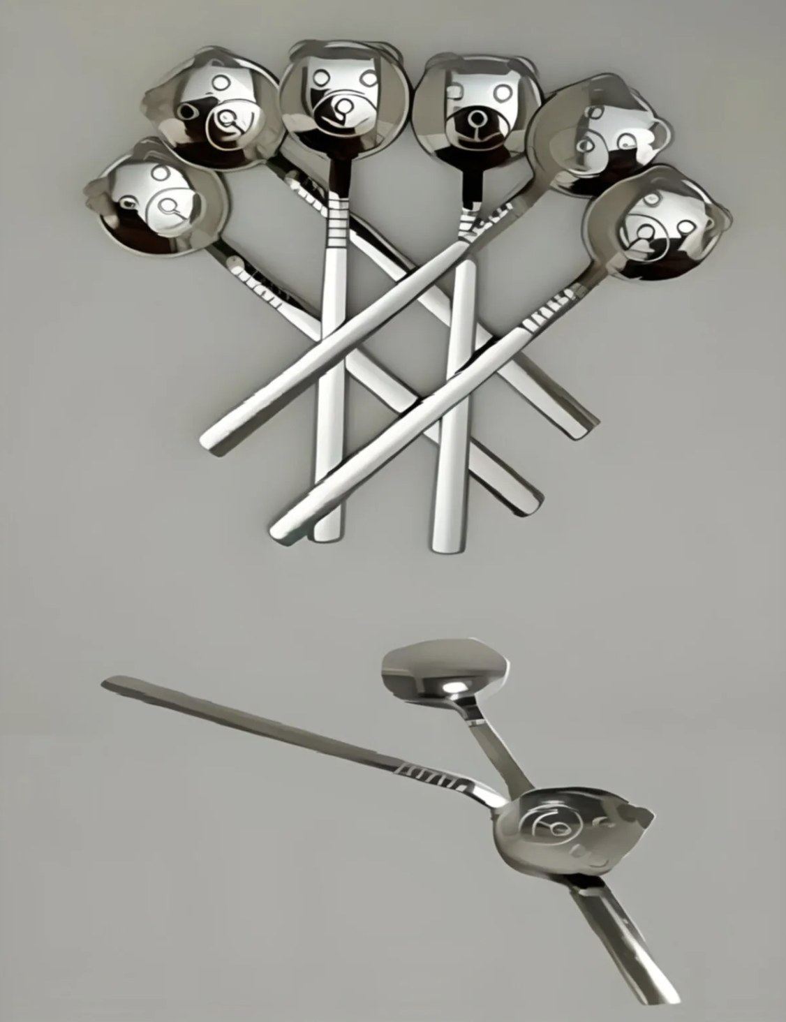 Conjunto de colheres (6 peças)-d95-Prata