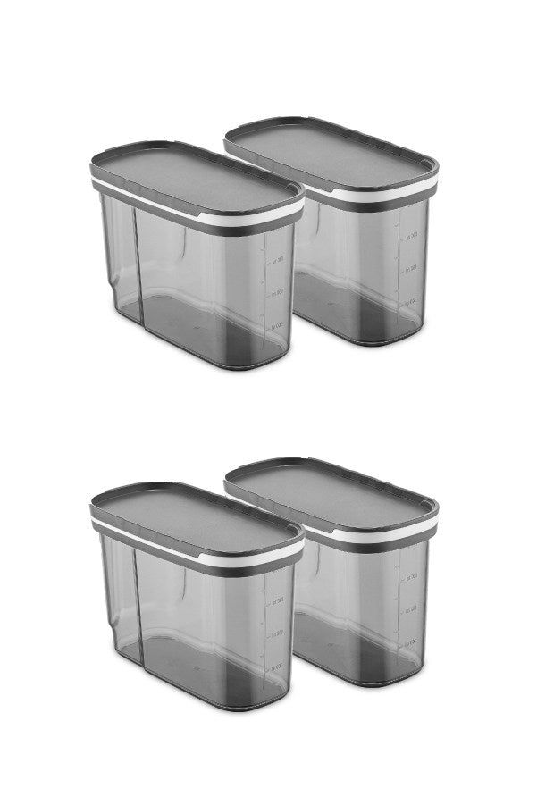 Conjunto de caixas de armazenamento (4 peças)-BNMSRGAR04-Antracite