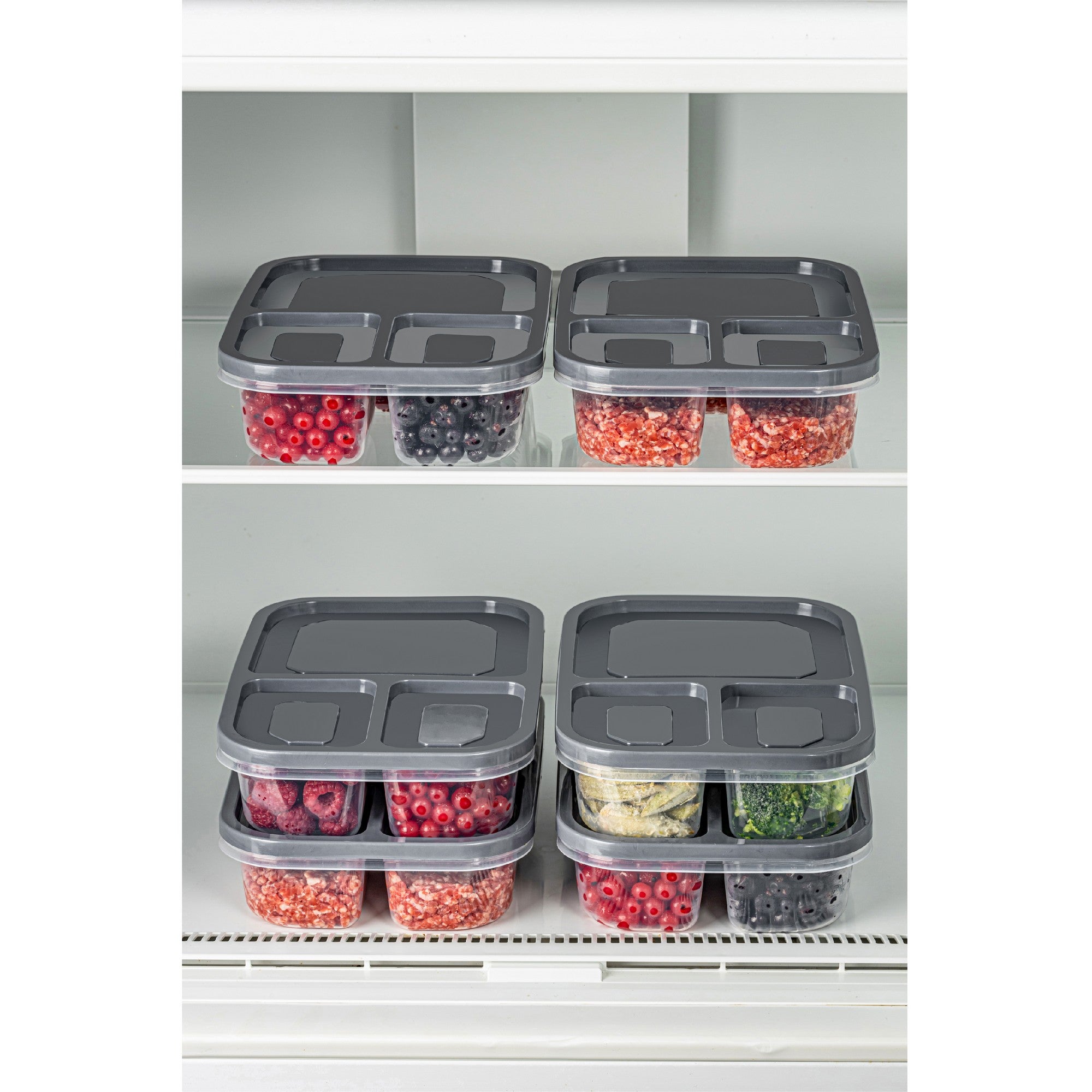 Conjunto de caixas de armazenamento (6 peças)-6Lıdkdrtgn1-Antracite