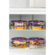 Conjunto de caixas de armazenamento (8 peças)-8Lıyvrlk1-Roxo