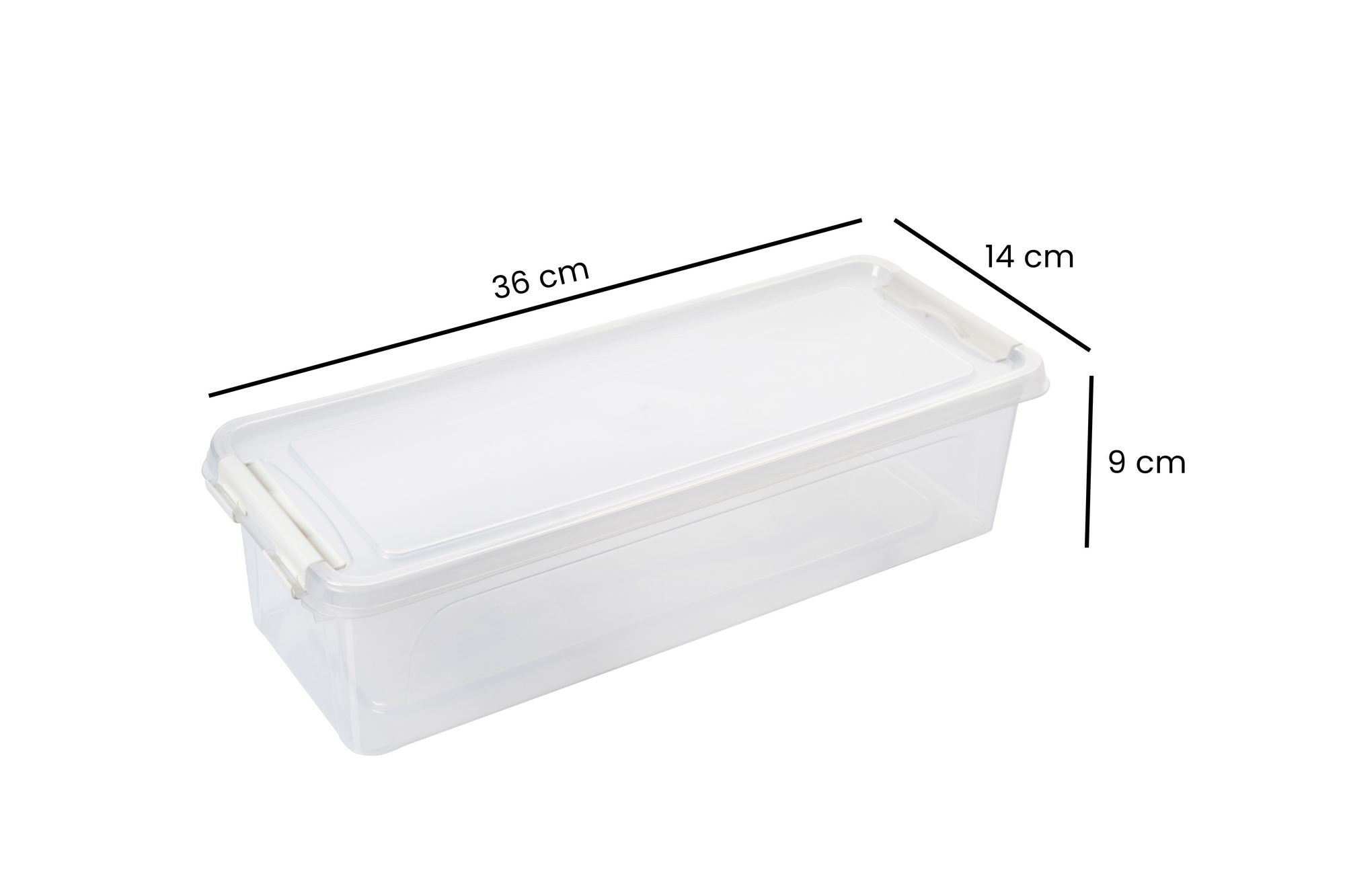 Conjunto de caixas de armazenamento (4 peças)-4Lukutu10-Transparente