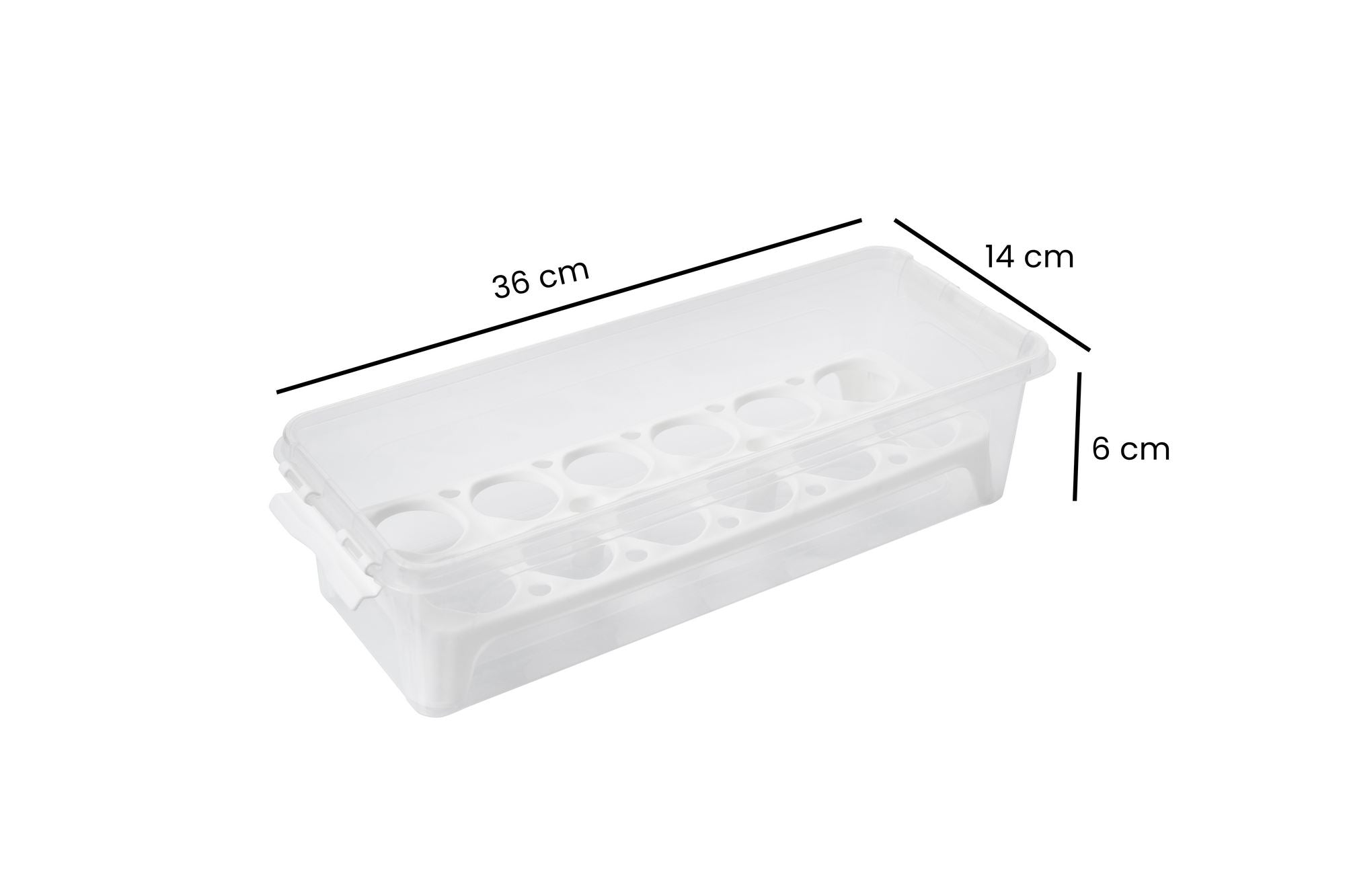 Conjunto de caixas de armazenamento (4 peças)-4Lukutu10-Transparente