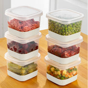 Conjunto organizador de frigorífico – 10.8 x 10.8 x 8 cm – Cinzento – Plástico