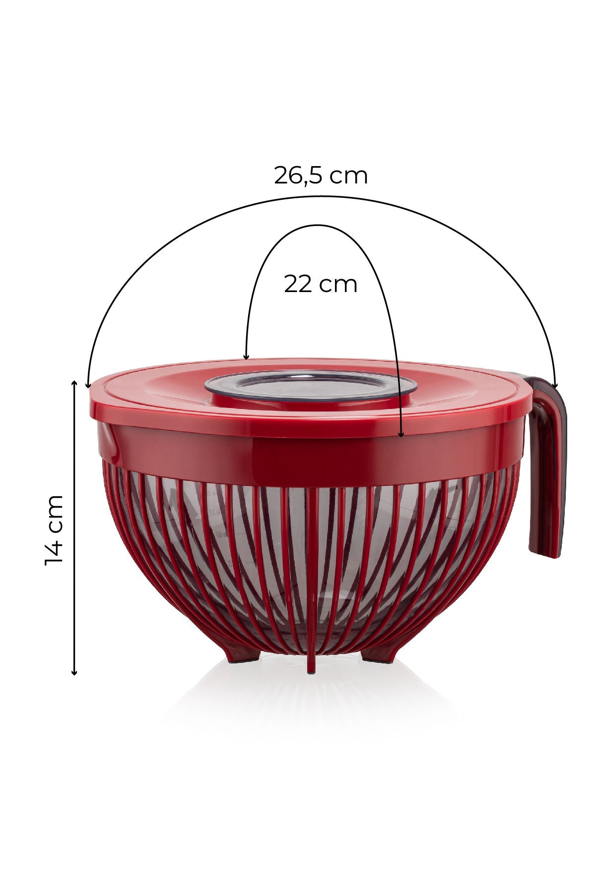 Tampa do liquidificador-BNM-Vermelho