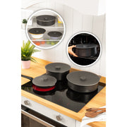 Conjunto Organizador – 30 x 30 x 1 cm, 25 x 25 x 1 cm, 21 x 21 x 1 cm – Antracite – Silicone