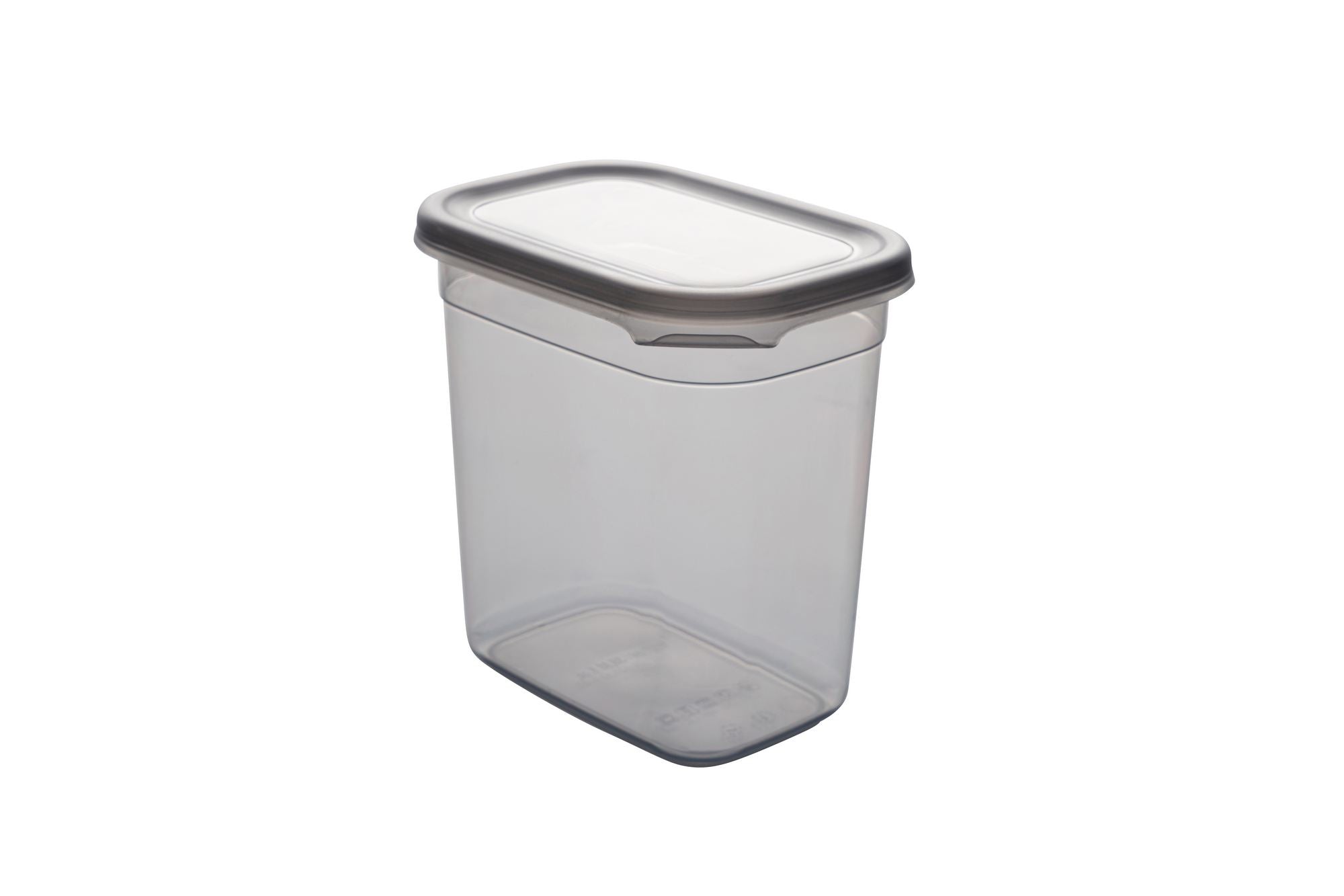 Conjunto de caixas de arrumação (6 peças) – 14 x 14 x 10 cm – Antracite – Plástico