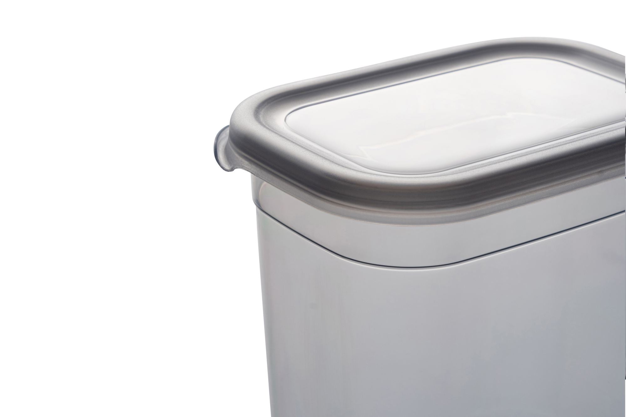 Conjunto de caixas de arrumação (6 peças) – 14 x 14 x 10 cm – Antracite – Plástico