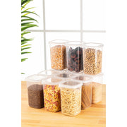 Conjunto de caixas de armazenamento – 10 x 10 x 16.5 cm – Branco – Plástico