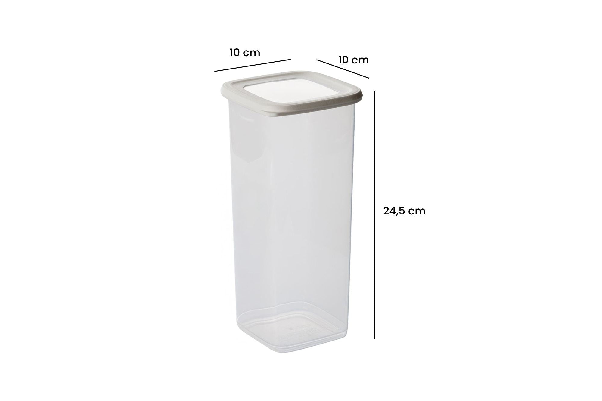 Conjunto de caixas de armazenamento (15 peças)-BNMPOLYWS15-Branco