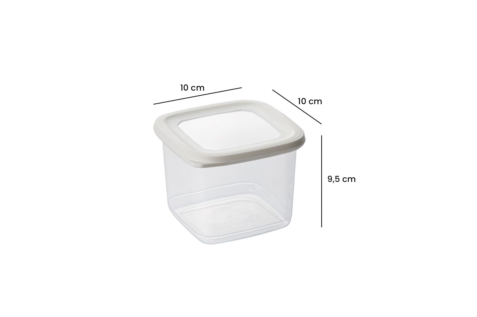 Conjunto de caixas de armazenamento (15 peças)-BNMPOLYWS15-Branco