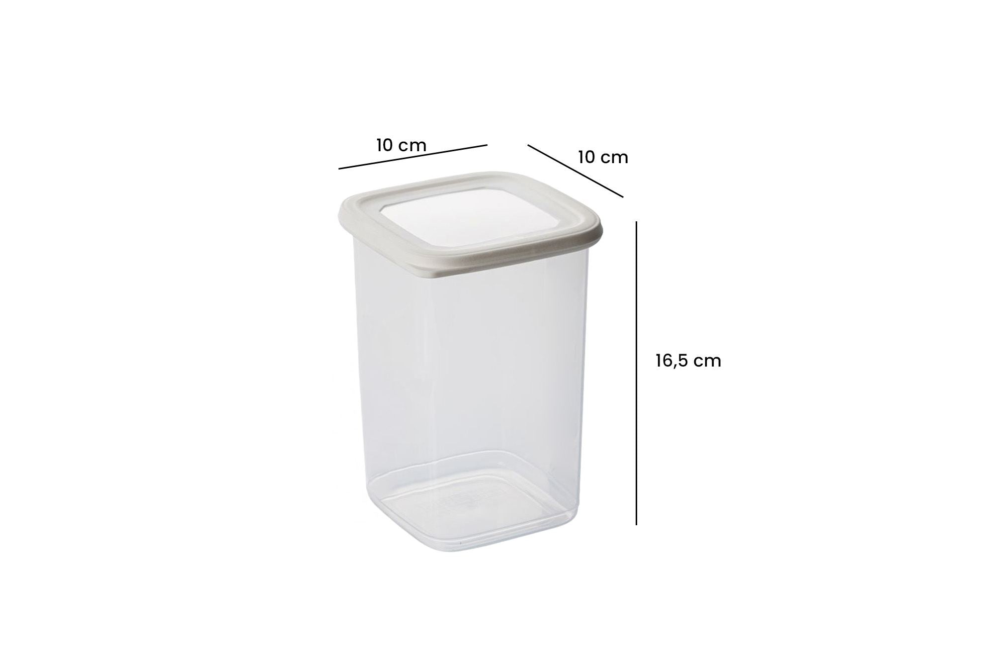 Conjunto de caixas de armazenamento (15 peças)-BNMPOLYWS15-Branco