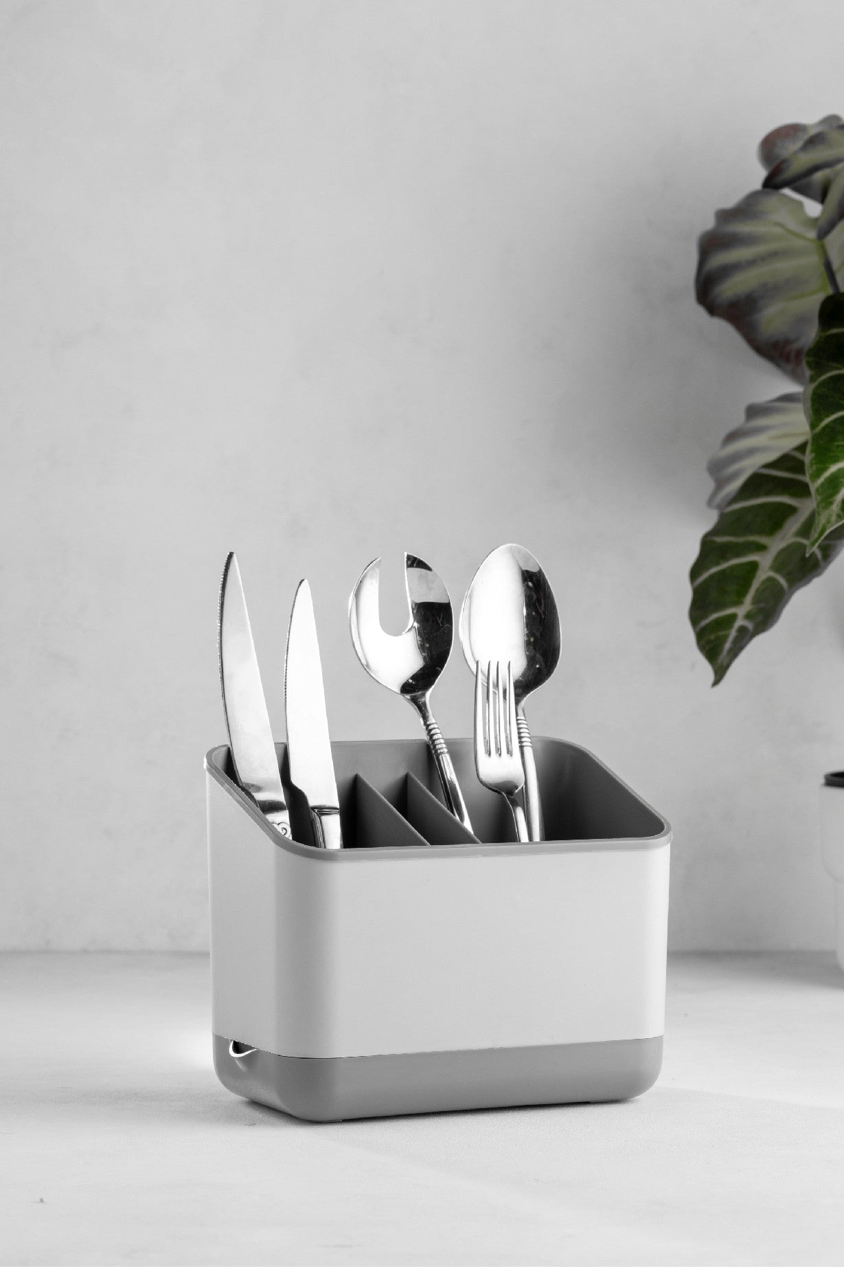 Organizador de plástico – 16.5 x 10 x 14 cm – Cinzento