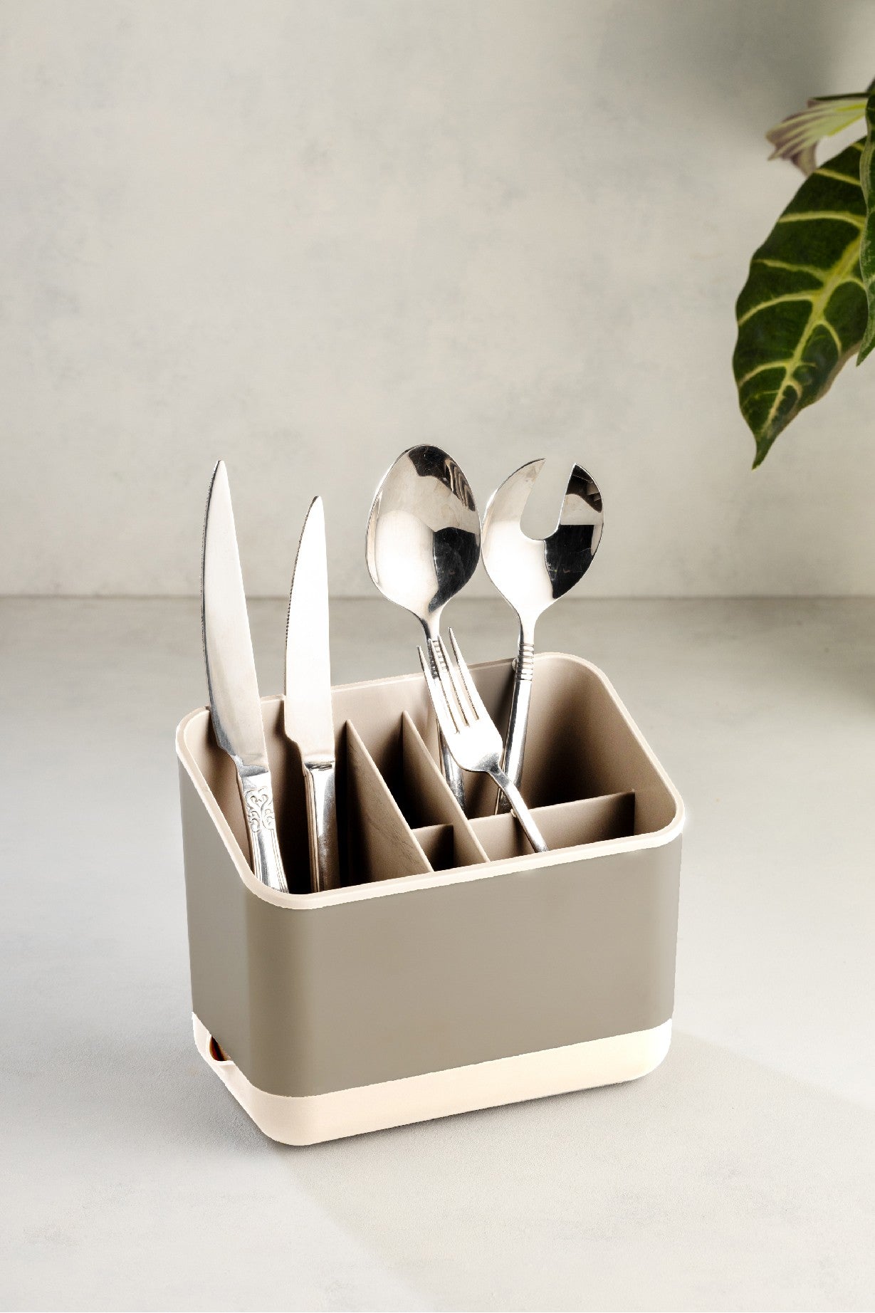 Organizador – 16,5 x 10 x 14 cm – Bege – Plástico