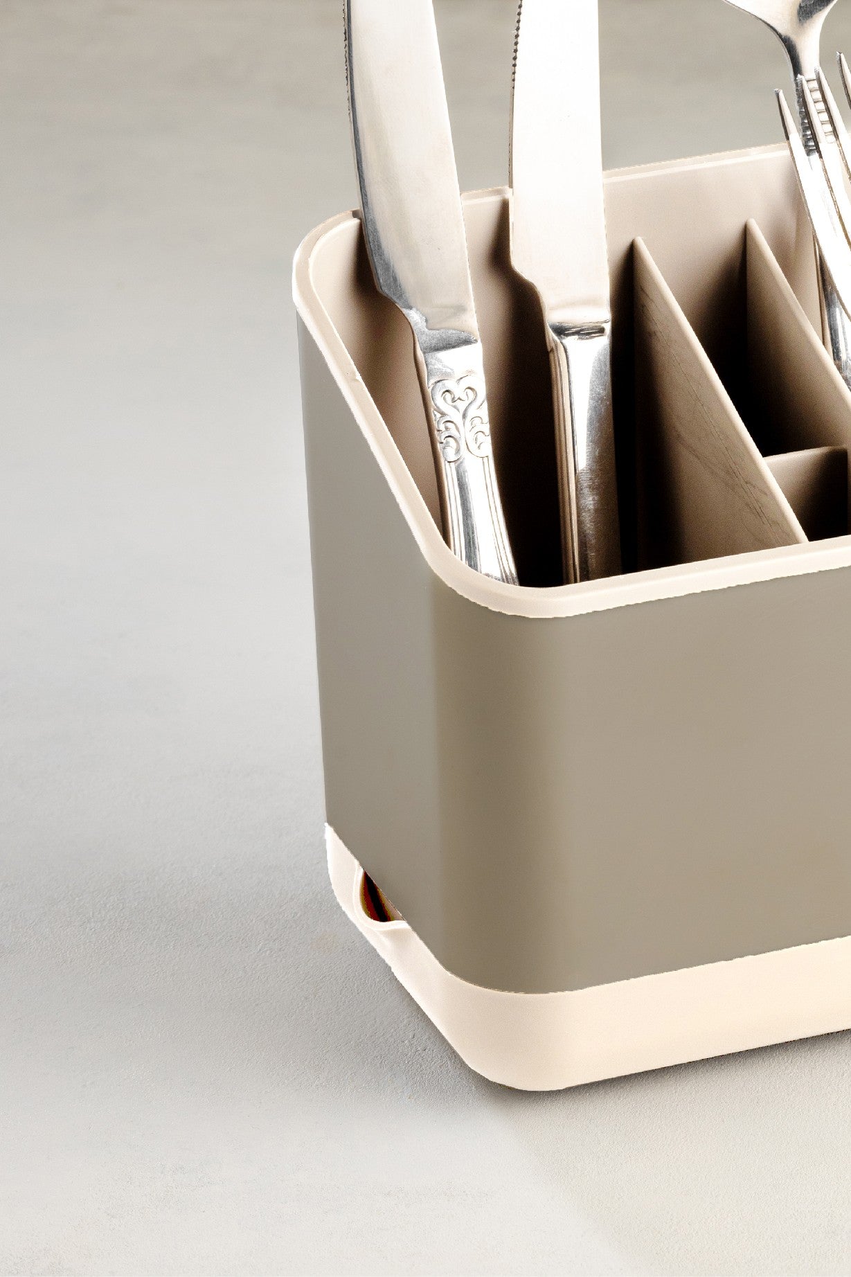 Organizador – 16,5 x 10 x 14 cm – Bege – Plástico