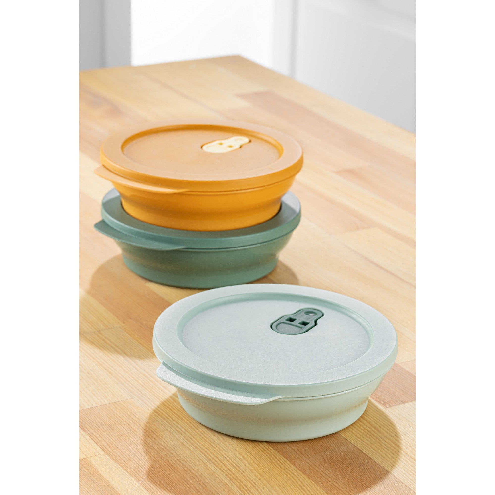 Conjunto de caixas de armazenamento (3 peças)-GST3LU1LT-Multicolorido