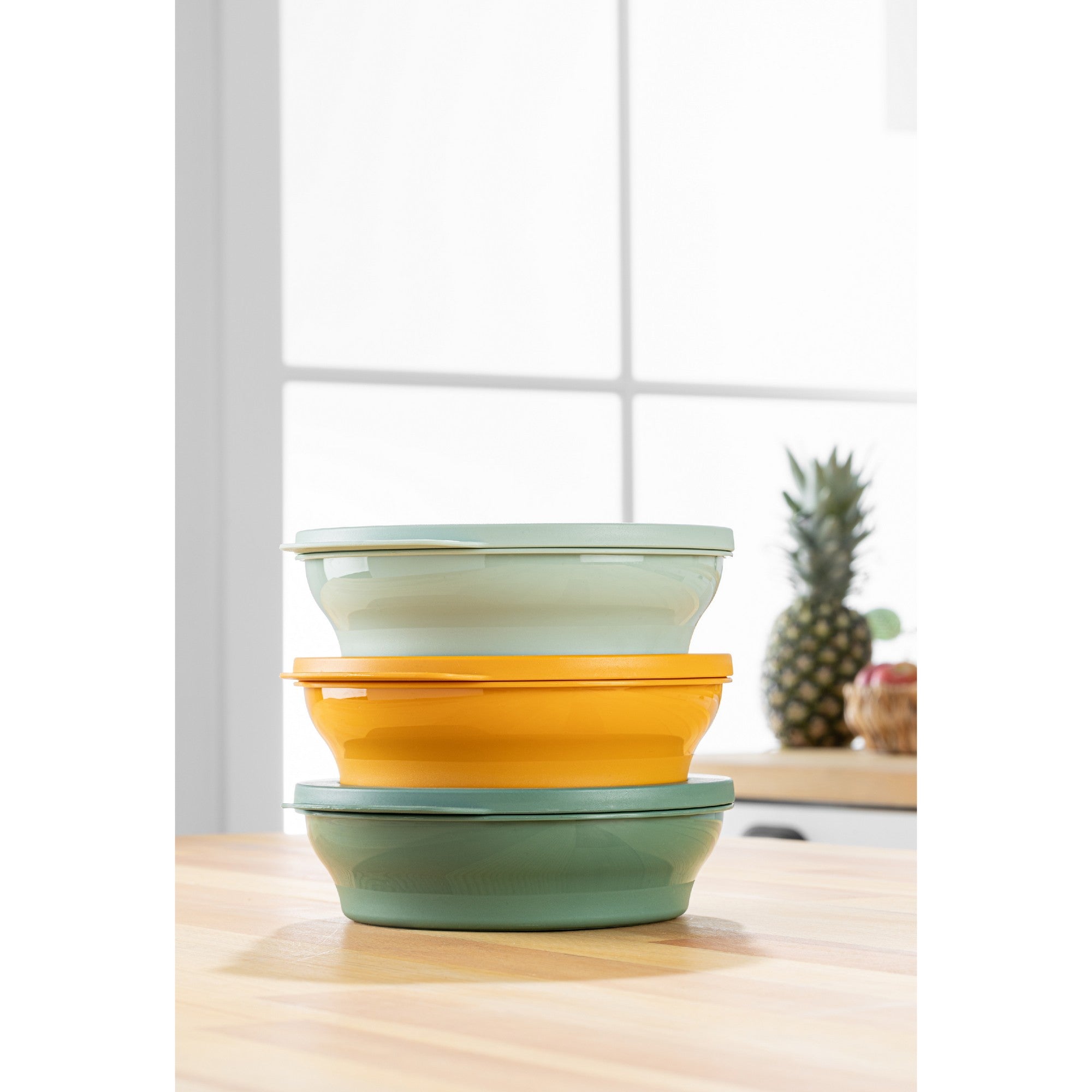 Conjunto de caixas de armazenamento (3 peças)-GST3LU1LT-Multicolorido