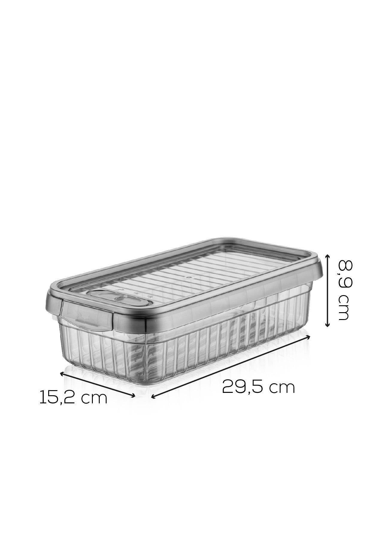 Conjunto de caixas de armazenamento (2 peças)-BNM-8038-Antracite