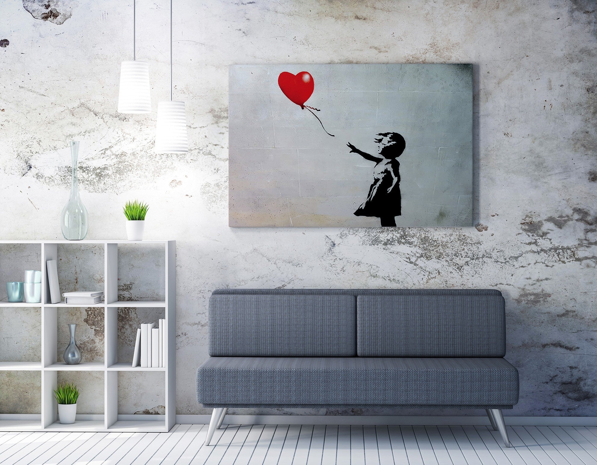 Tela de Arte – 70 x 100 cm – emoldurada com moldura de madeira – 50% algodão/50% poliéster