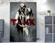 Quadro Decorativo em Tela WY11 Multicolor 50x70cm - Impressão Digital Premium com Moldura de Madeira