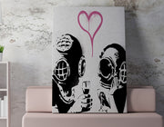 Quadro Decorativo em Tela WY13 Multicolor 50x70cm - Impressão Digital Premium com Moldura em Madeira