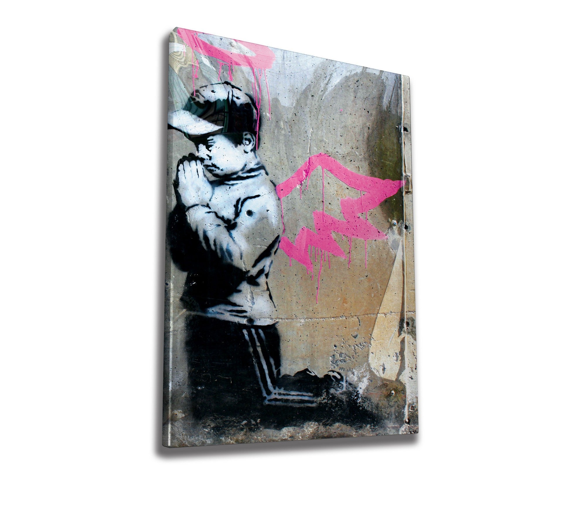 Quadro Decorativo em Tela WY20 Multicolor 50x70cm - Impressão Digital com Moldura de Madeira