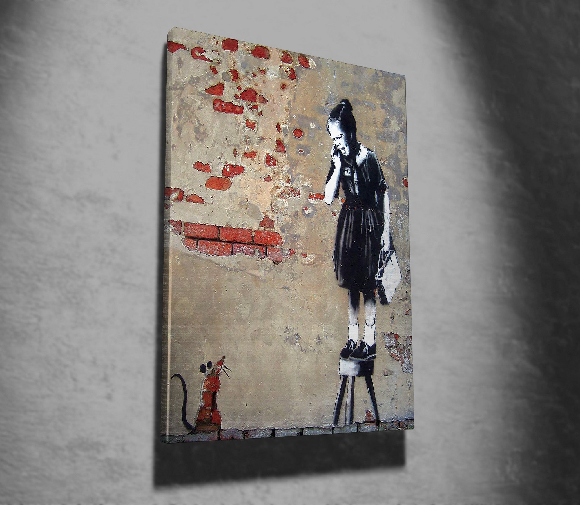 Quadro Decorativo em Tela WY23 Multicolor 50x70cm - Impressão Digital com Moldura de Madeira