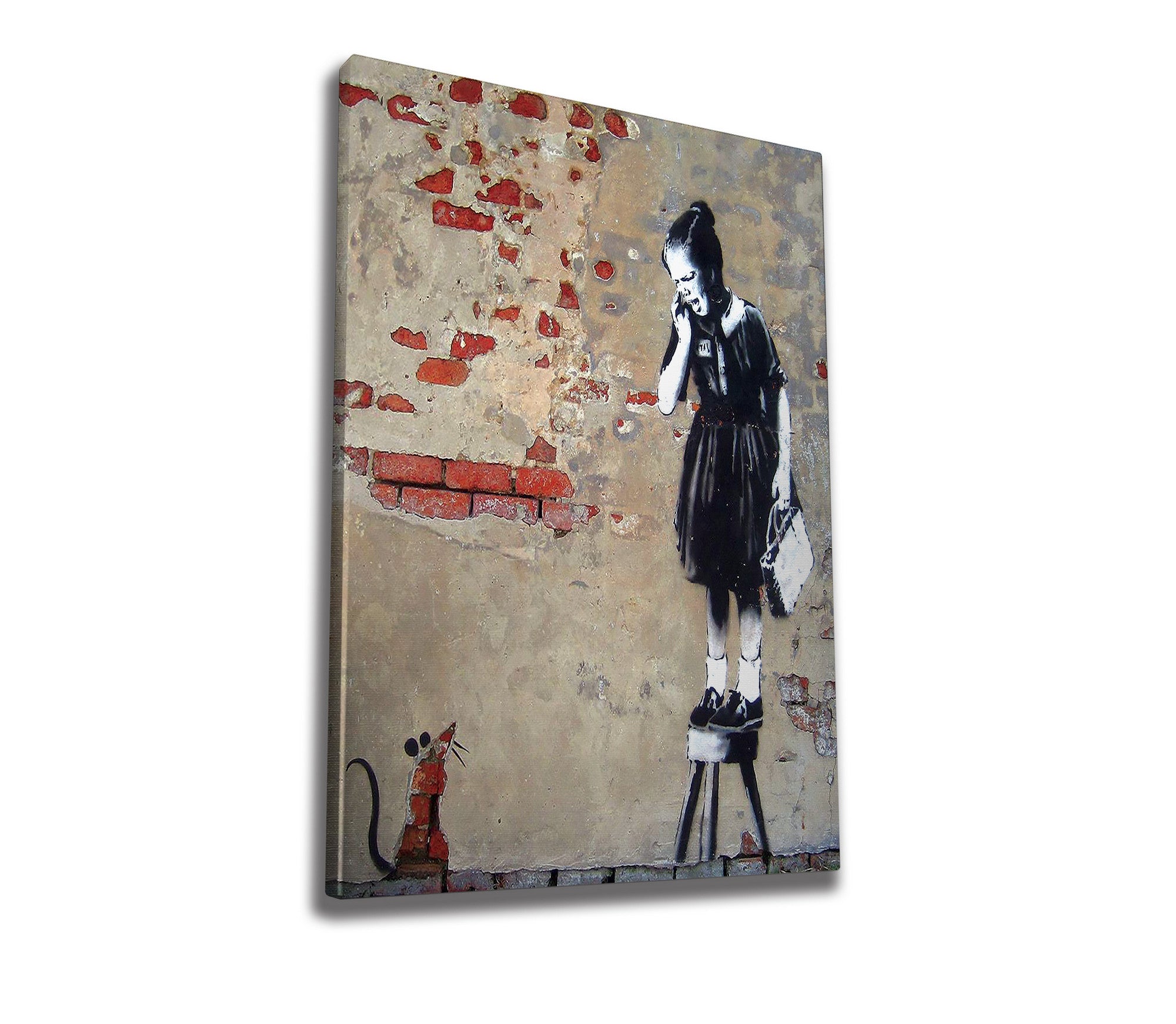 Quadro Decorativo em Tela WY23 Multicolor 50x70cm - Impressão Digital com Moldura de Madeira