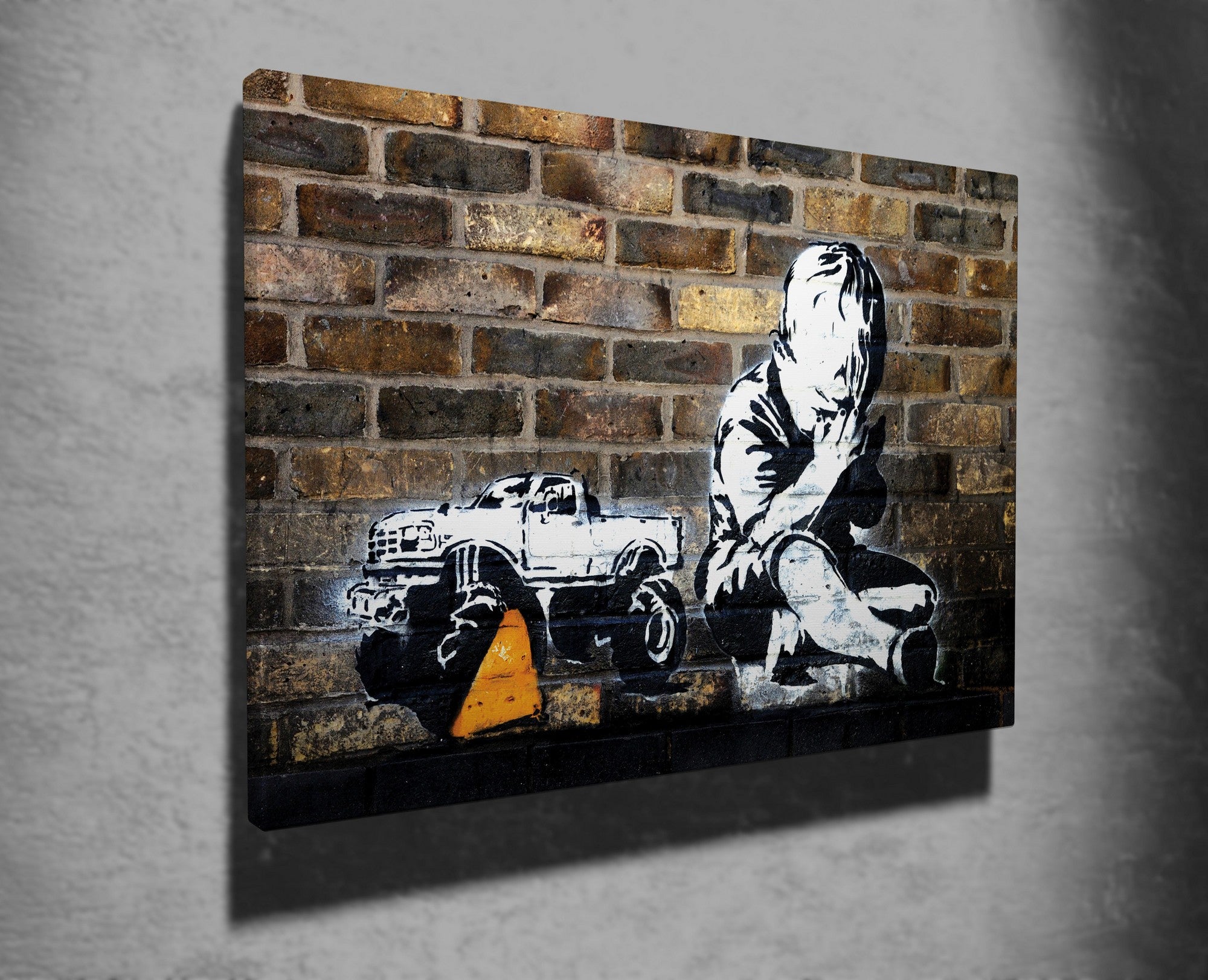 Quadro Decorativo em Tela WY25 Multicolor 50x70cm - Impressão Digital Premium com Moldura em Madeira