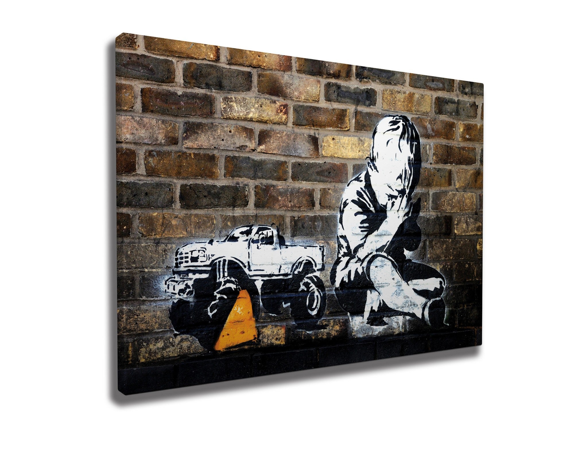 Quadro Decorativo em Tela WY25 Multicolor 50x70cm - Impressão Digital Premium com Moldura em Madeira