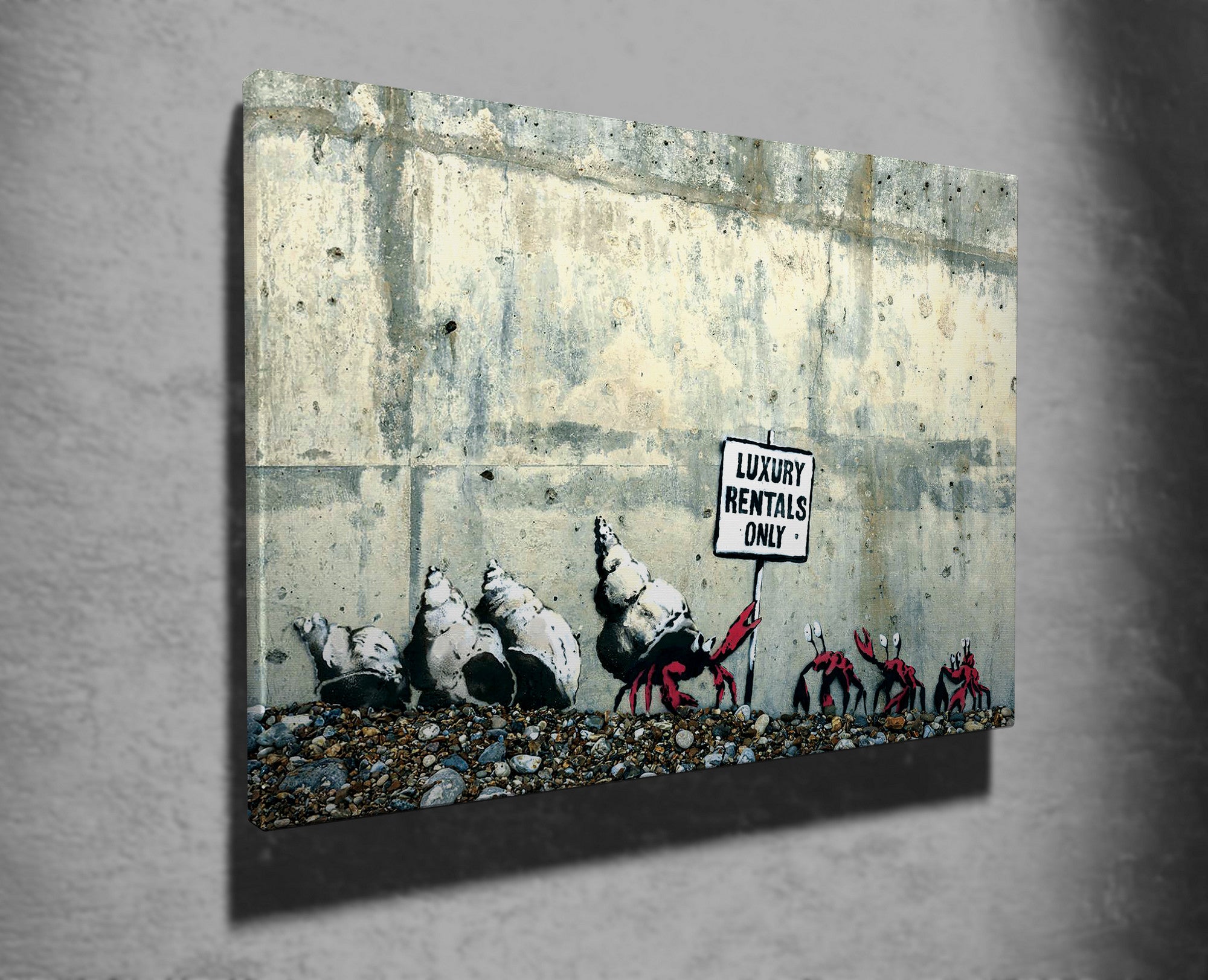 Quadro Decorativo em Tela WY41 Multicolor 50x70cm - Impressão Digital com Moldura de Madeira